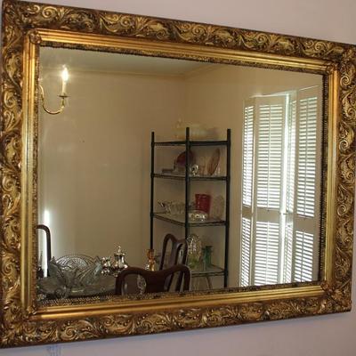 Turner Mfg. Co. Fashion Plate Gold Guilt Framed Mirror (48" x 38")