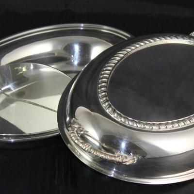 Gorham "Colonial" Silverplate Divided Vegetable with Lid