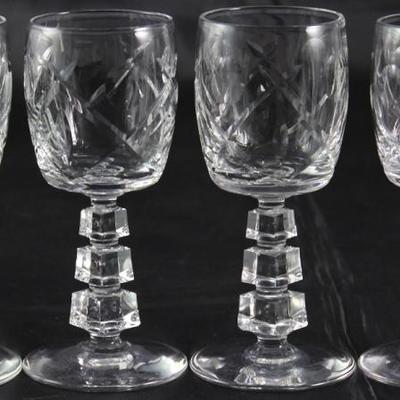 Libbey/Rock Sharpe Pattern #1001-3 Crystal Cordial (Set of 4)