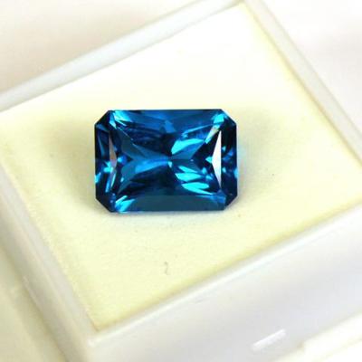 5.75 CT MIN 14x10MM Paraiba Ice Tourmaline  gemstone, blue.
