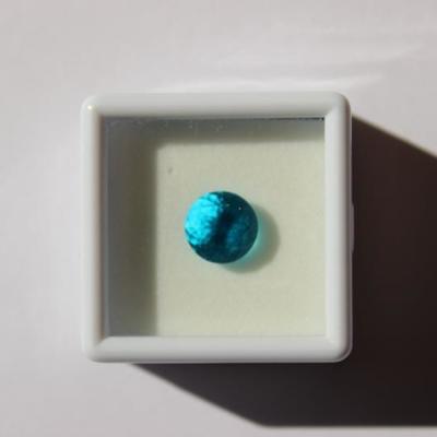 1.50 CT MIN 8 MM RD Paraiba Ice Simulant  Tourmaline gemstone, blue
