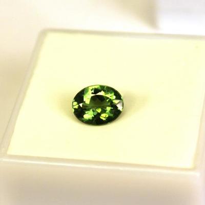1.41 CT 8.71x6.87MM oval Mozambique Paraiba  Tourmaline gemstone, green.
