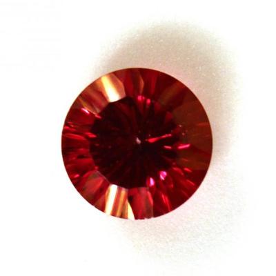 11.30 CT MIN 14MM treated round Crimson Red Topaz  gemstone
