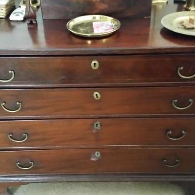 American Chippendale bureau, Ca. 1790, $598.
