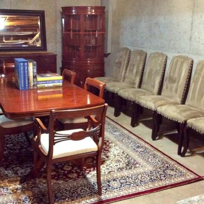 Formal Dining, Chairs, Corner Curio, Rugs & More