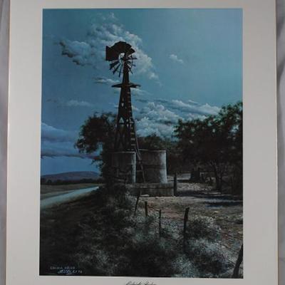 "Midnight Shadows" Isaiah 69:20 by Larry Dyke 1979 American Masters Foundation Inc. Print