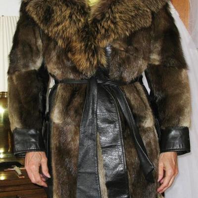 fox and rabbit fur coat   BUY IT NOW  $ 95,00