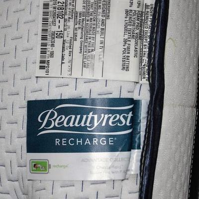 King Size Beautyrest Mattress and Box Spring on Hollywood Frame