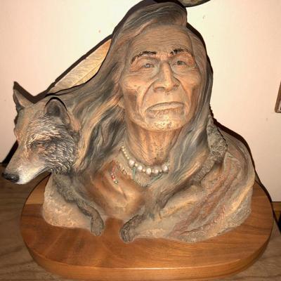 NATIVE AMERICAN SCULPTURE “Enlightenment” By NEIL J. ROSE 429/2500 LIMITED EDITION 