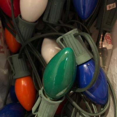 New and Vintage Large Christmas Lights-LOTS