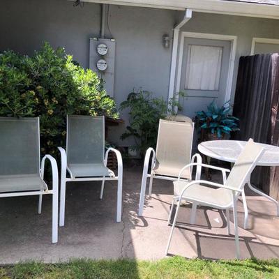 Patio Table with 4 Matching Chairs