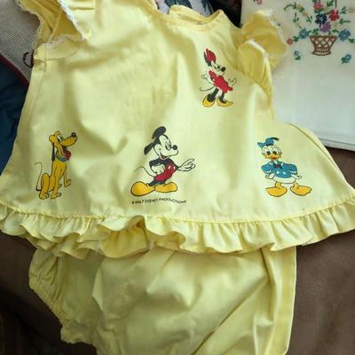 Vintage Mickey Mouse Baby Outfit