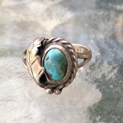 Turquoise and Sterling Ring