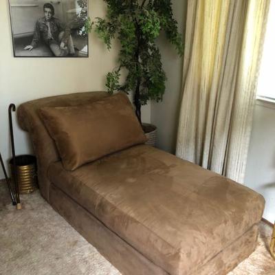 Beautiful Suede Chaise Lounge