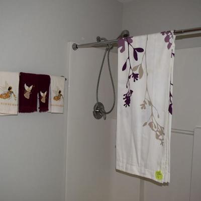 Shower Curtain & Towels