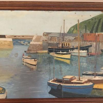 Boats in the Harbor painting
http://carrellestatesales.hibid.com/catalog/130794/may-8th-fine-art-and-antiques-auction/