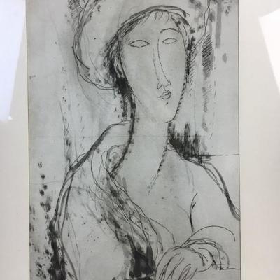 Amadeo Modigliani lithograph
http://carrellestatesales.hibid.com/catalog/130794/may-8th-fine-art-and-antiques-auction/