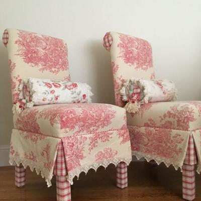 Toile Side Chairs