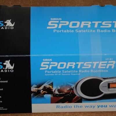 New Sirius XM Sportster Satellite Radio Boombox SP-B1 New in Box 110
