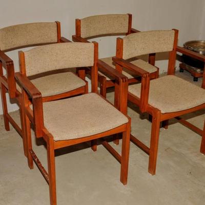 4 DANISH STYLE SIDE CHAIRS