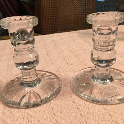 crystal candle holders
