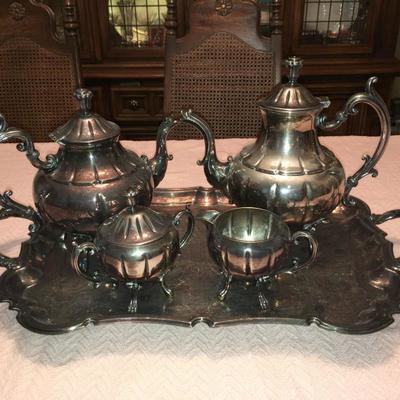 Eaton silver plate  tea set