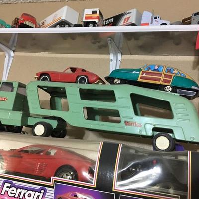 vintage tonka toy car hauler