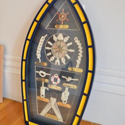 Nautical themed clock