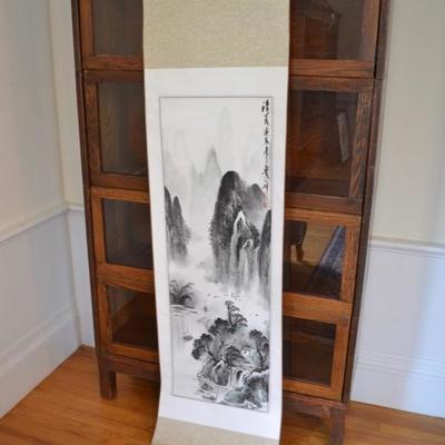 Asian scroll painting