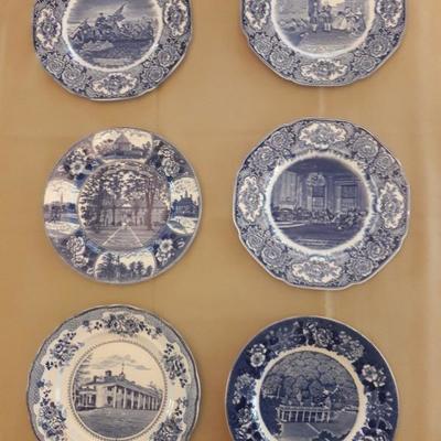 Blue Mount Vernon plates 