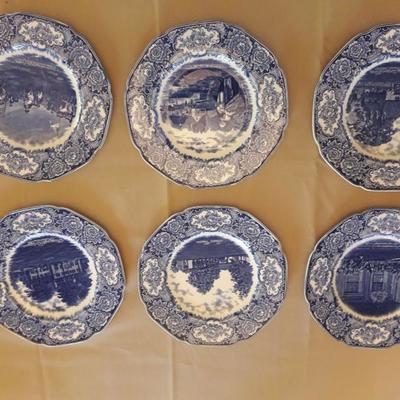 Blue Mount Vernon dishes