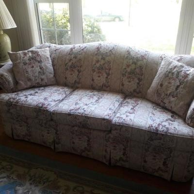 Quality sofa, no stains, no pets, loves classical music but can easily adapt. Comes with additional fabric and loves company for restful...