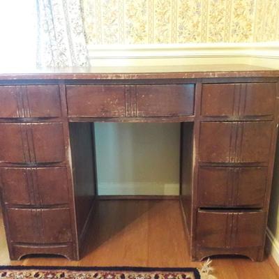 Solid well loved desk. Has a love for chalk paint and creative souls. Would love to meet you! 30x42