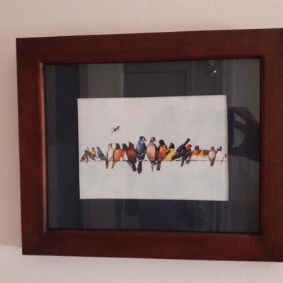 Birds on wire print 