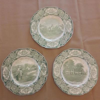 Green Mount Vernon plates 