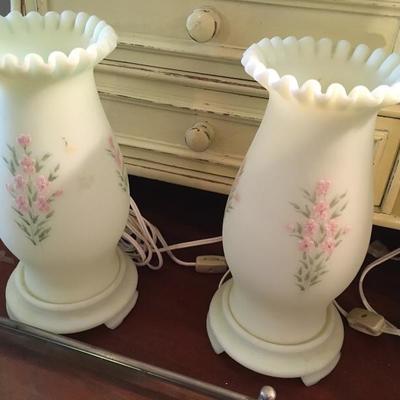 Beautiful Fenton Lamps