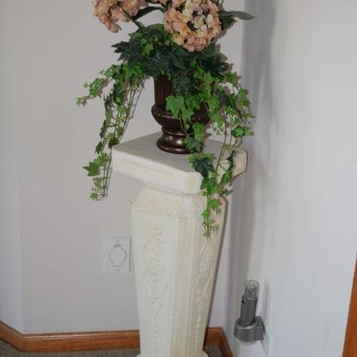 Plant Stand  & Artificial Plant