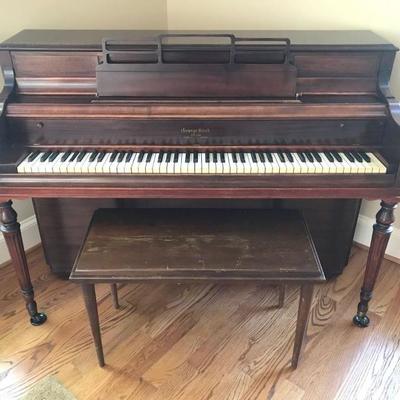 Antique 50's George Steck upright piano
