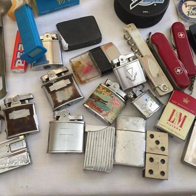 Large Collection of Vintage Lighters.