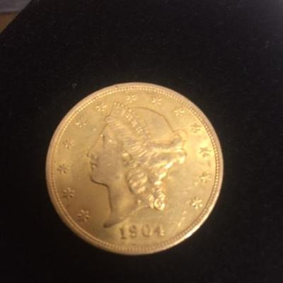 1904 Liberty Head 20 Dollar Gold Coin