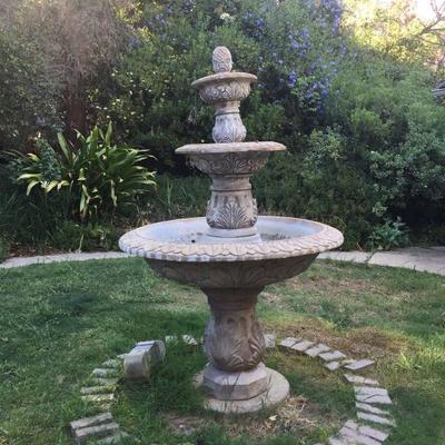 Large cement fountain $400  