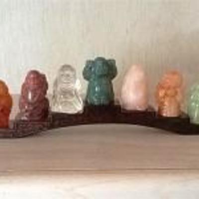 Seven Gods of Fortune Stone Figurines