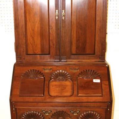 SOLID Mahogany 2 Piece Block Front Secretary Bookcase Attributed to Feldenkreis Furniture
Located Inside – Auction Estimate $400-$800 