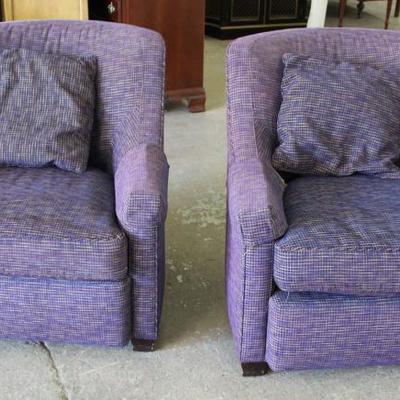 PAIR of Custom Upholstered Club Chairs by “Baker Furniture”
Located Inside – Auction Estimate $200-$400
