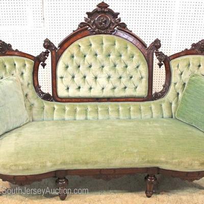  ANTIQUE SOLID Walnut Victorian Sofa by “John Jelliff”

Located Inside – Auction Estimate $1000-$2000 