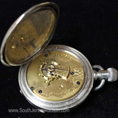 7 Jewels Silveriod Waltham Pocket Watch by â€œAmerican Watch Companyâ€ circa 1887 