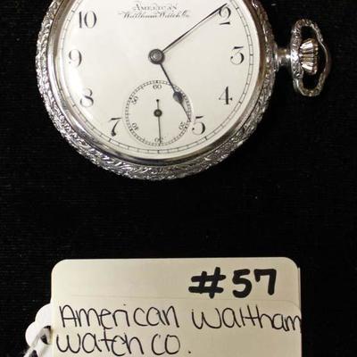 17 Jewels Pocket Watch by â€œAmerican Waltham Watch Companyâ€ circa 1893 