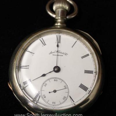 7 Jewels Silveriod Waltham Pocket Watch by â€œAmerican Watch Companyâ€ circa 1887 