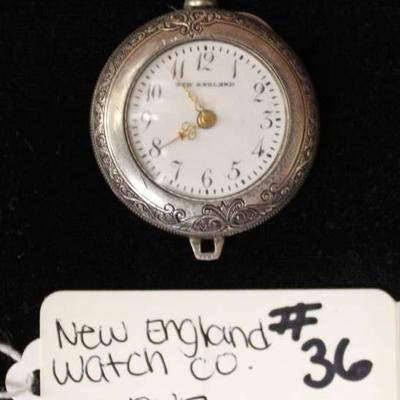 STERLING Cavour Pocket Watch by â€œNew England Watch Companyâ€ 