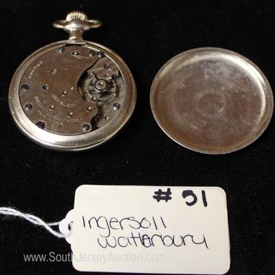 Ingersoll Waterbury Pocket Watch 